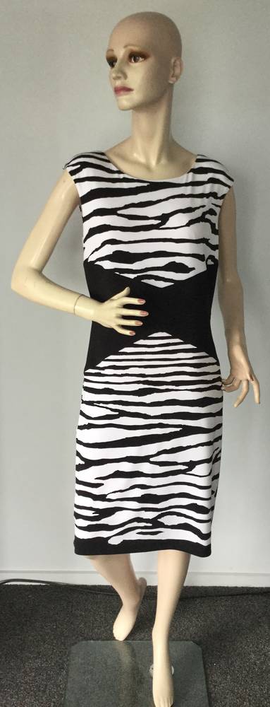 Black and white stripe dress - one only size 12