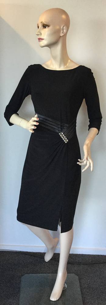 Black long sleeved dress - size 8 only