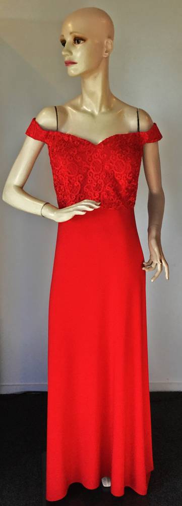 Off the shoulder gown - size 18 only