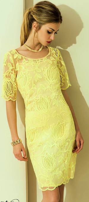 Lace dress with a sleeve to the elbow - size 10/12 only  - NOT THE COLOURED PICTURED AS THE MAIN PHOTO -