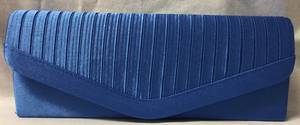 Azure blue satin bag