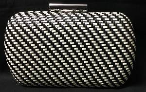 Black and white clutch - one only