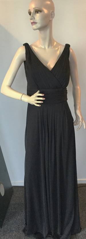 Black gown with a back cowl - size 20 only