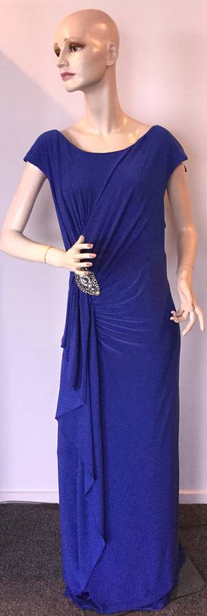 Royal blue full length gown - one only size 24
