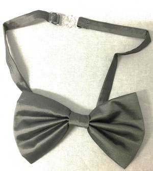 Silver bow tie